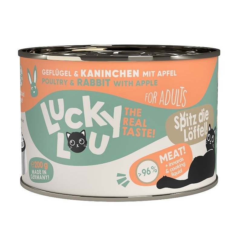 Lucky Lou LS Adult Perutnina in kunec 200g