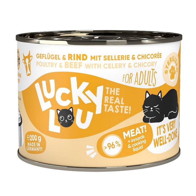 Lucky Lou LS Sterilized Perutnina in govedina 200g