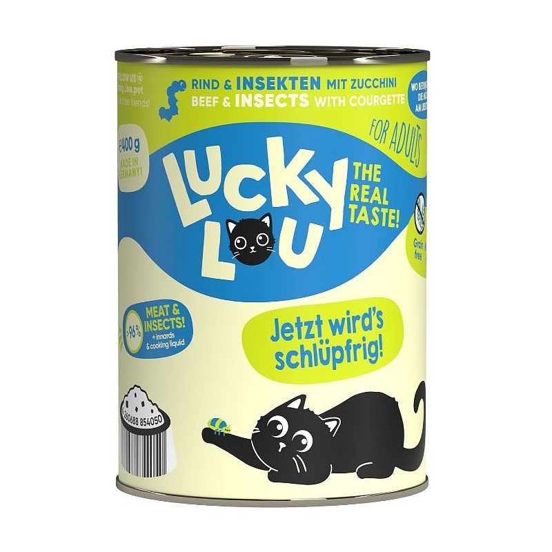 Lucky Lou LS Adult Govedina in žuželke 400g