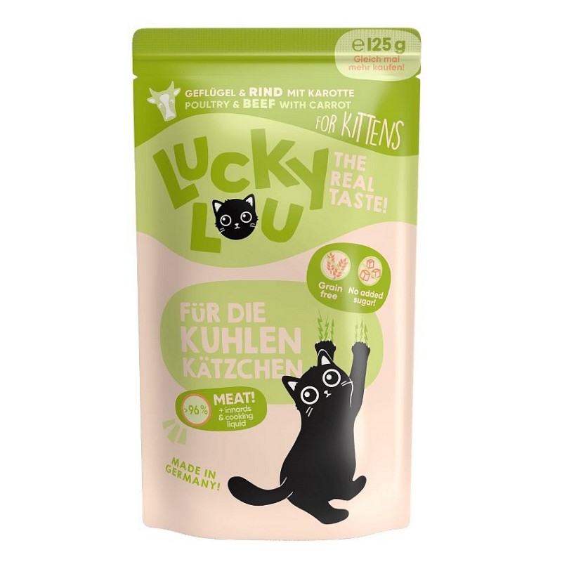 Lucky Lou LS Kitten Perutnina in govedina125g