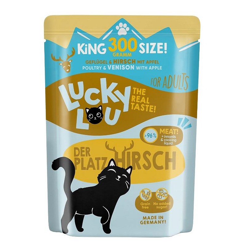 Lucky Lou LS Adult Perutnina in jelen 300g