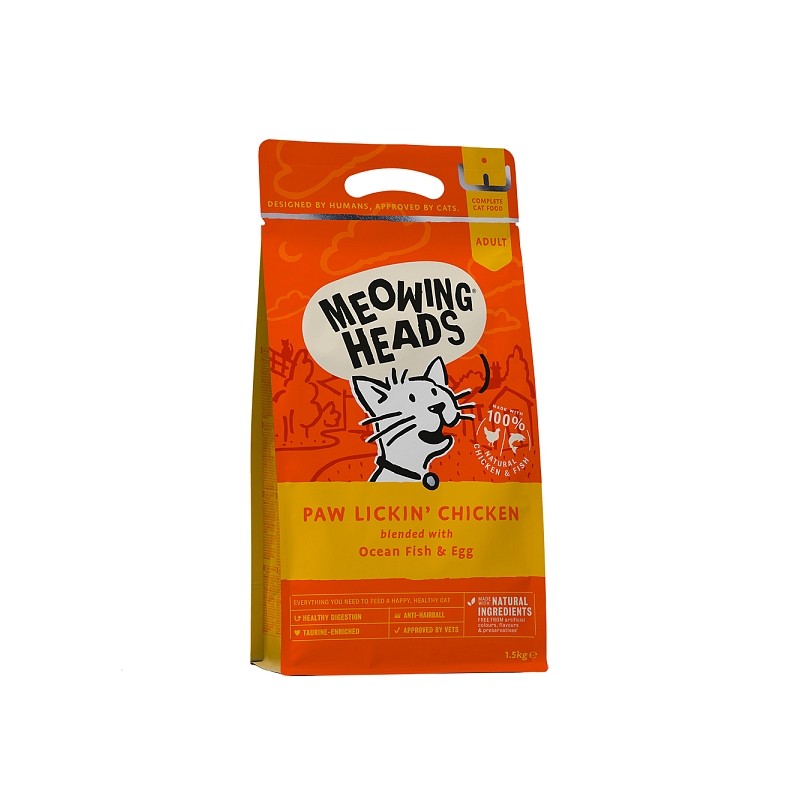 Meowing Heads briketi Paw Lickin'Chicken 1,5 kg