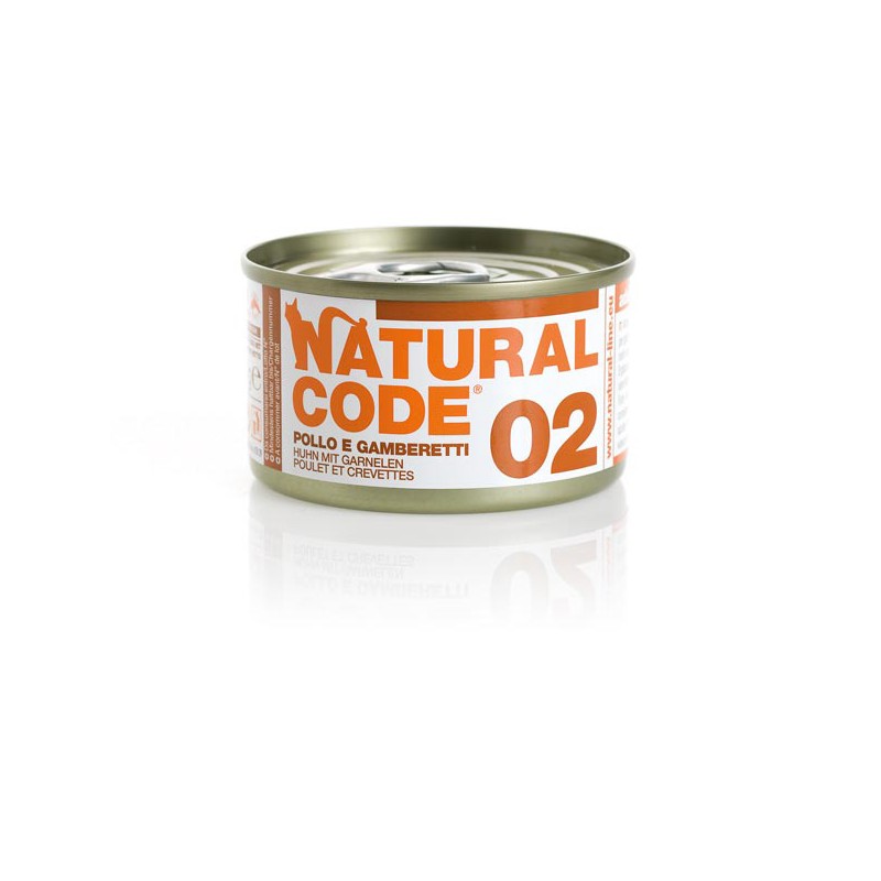 Natural Code 02 Piščanec in kozice 85g