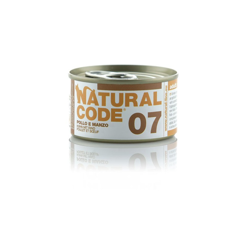 Natural Code 07 Piščanec in govedina 85g