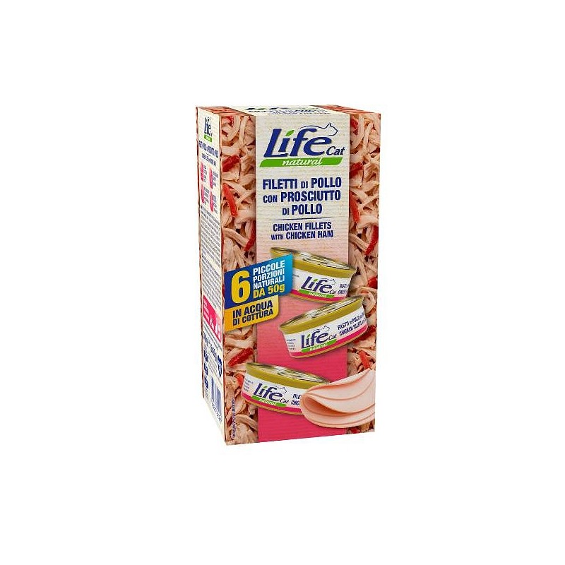 Lifecat Multibox Tuna in piščančja šunka 6x50g