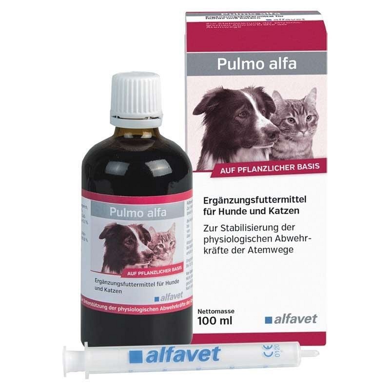 PULMO ALFA sirup za mačke in pse 100ml