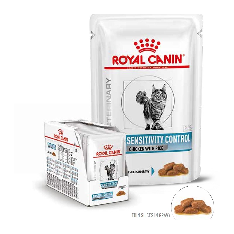 RC Veterinary Diet Cat Sensitivity Control vrečka piščanec 12x85g