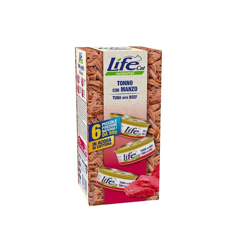 Lifecat Multibox Tuna in govedina 6x50g