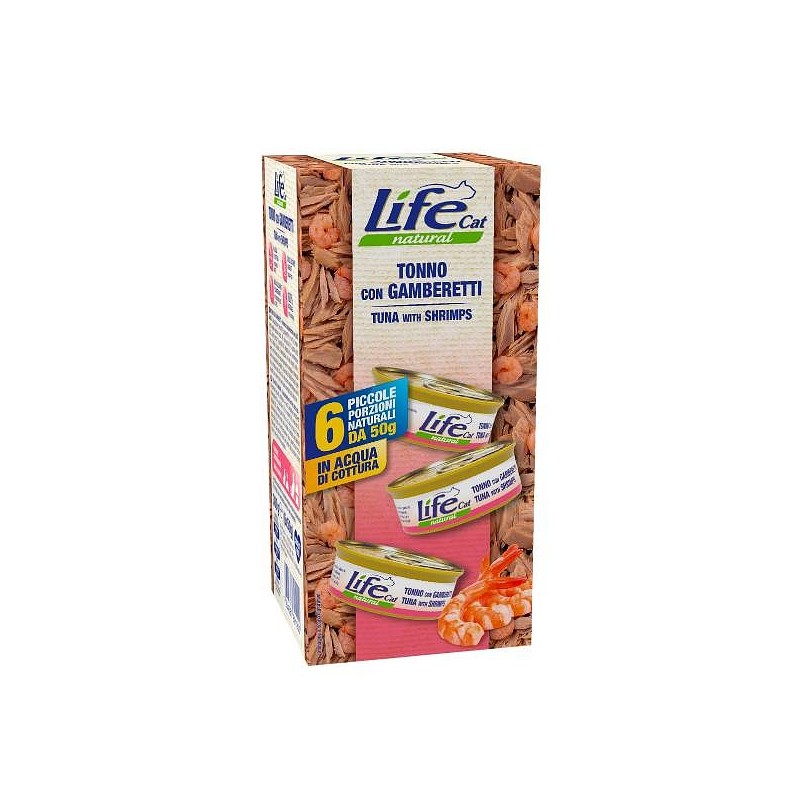 Lifecat Multibox Tuna kozice 6x50g