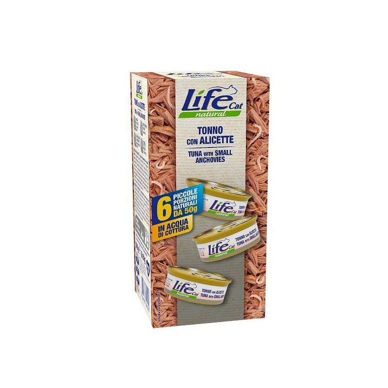 Lifecat Multibox Tuna in inčuni 6x50g