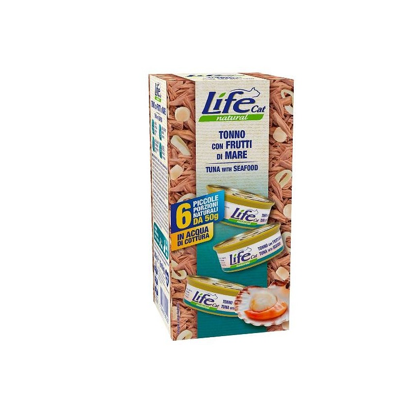 Lifecat Multibox Tuna in morski sadeži 6x50g